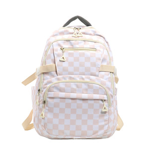New export plaid <b>backpack</b> <b>large</b> capacity simple lightweight student schoolbag daily commute travel <b>backpack</b> - Product Image 3