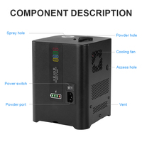 Mini machine à feux d'artifice à batterie de 350 W, vaporisateur de 3 mètres de cierges magiques froids pour mariage, club, DJ