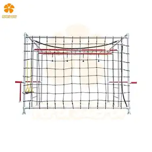 Monkey Bar Frames mit Ninja Kletter zubehör Cargo Net Kunststoff produkte 3m Cargo Wall