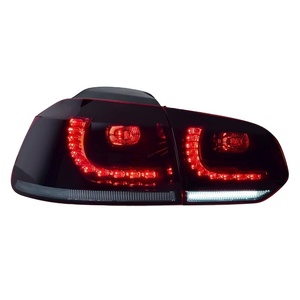 Luces Traseras para Golf 6, Específicas para 12V, LED Modificadas con Efecto de Agua Fluida, Conjunto de Lentes de Luces Traseras XYY-TL-VW-Golf-0001'. Volk - Product Image 4
