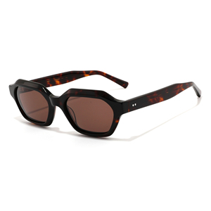Modern Octagonal Full Rim <b>Sunglasses</b> Solid Frame Resin Lens Anti-Uv Protection Unisex Adult - Product Image 4