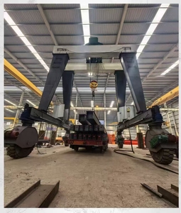 Grue mobile à <span class=keywords><strong>portique</strong></span> à double poutre de 50 tonnes sur pneus en caoutchouc avec mécanisme de levage pour charges lourdes en chantier et construction portuaire - Product Image 1