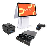 Monitor de computadora de escritorio de 15,6 pulgadas, pantalla táctil, sistema de gestión de inventario, sistemas Pos, equipo Android Pos