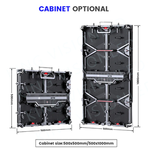 P2.91 p3.91 p4.81 pantalla <span class=keywords><strong>LED</strong></span> Video tường 500x500 đúc nhôm Tủ di động trong nhà cho Thuê Ngoài trời Màn hình <span class=keywords><strong>LED</strong></span> hiển thị - Product Image 2