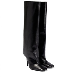 <span class=keywords><strong>Bottes</strong></span> en <span class=keywords><strong>cuir</strong></span> à talon haut et bout pointu pour femmes, de luxe, faites à la main, de haute qualité, conçues sur mesure, pour l'hiver 2024 - Product Image 1