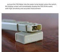 Testeur de qualité de l'eau numérique TDS Meter pour l'eau potable, les aquariums et la culture hydroponique