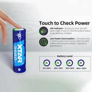 XTAR 1.5V <span class=keywords><strong>AA</strong></span> 3960 4 개/팩 2500mAh 충전식 리튬 이온 배터리 터치를 통해 전원 LED 표시기 다중 보호 파일 확인 - Product Image 5
