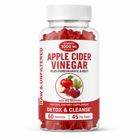Bonbons gélifiés Garcinia Cambogia au vinaigre de cidre de pomme, saveurs fruitées, pour ventre plat, amincissement, perte de poids, brûleur de graisse, favorise la digestion