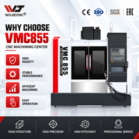 Centre d'usinage vertical WOJIE VMC855 pour l'usinage de composants automobiles avec une large plage de traitement