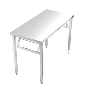 Tavolo Pieghevole in Acciaio Inossidabile Extra Spesso, Adatto per Pranzare, Portatile, per Uso in <span class=keywords><strong>Ristoranti</strong></span> e Cucine - Product Image 1