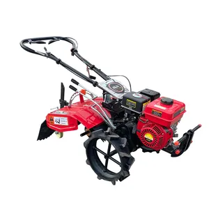 Kolay kullanım tarım dört tekerlekli yürüyen Mini güç yeke bahçe çapa makinesi