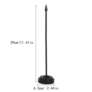 Bandiera da Tavolo Personalizzata con Logo Stampato, Bandiere Piccole in Poliestere per Ufficio con Supporto e Asta - Product Image 4