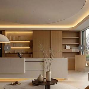 Estantería de Pared Moderna, Lujosa y Minimalista Personalizada con Cajones de Madera para Bibliotecas de Apartamentos - Product Image 5