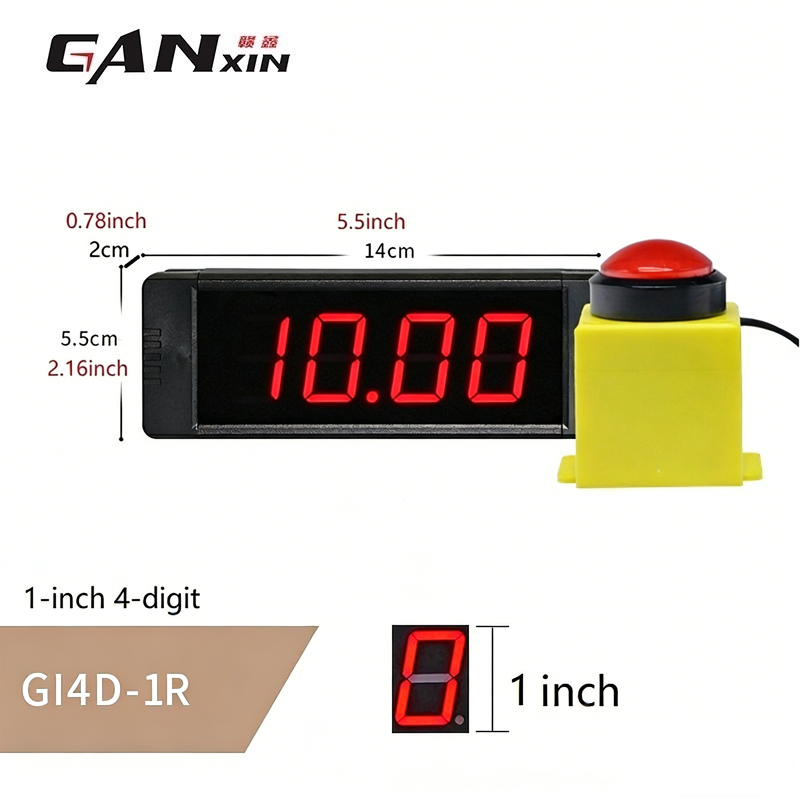 1 inch 4 digit red