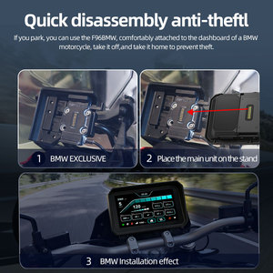 <span class=keywords><strong>BMW</strong></span>モーターサイクル用6-7インチワイヤレスCarPlay＆Android Autoディスプレイ |   IP67防水デュアルBluetooth盗難防止TPMS - Product Image 2