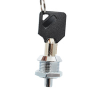 Vente chaude 18mm Push Cam Serrure Cylindre 2 Clé Porte D'armoire Haute Sécurité En Alliage De Zinc-Nouveau Titre
