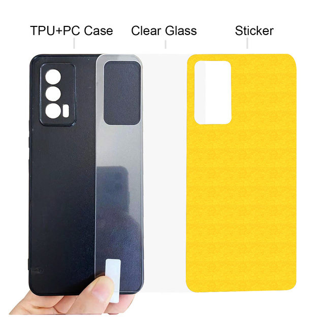 Factory Wholesale Custom Design Tempered Glass UV Printing Blanks Phone Case for IQOO 7 India Version