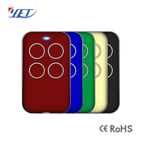 Télécommande sans fil YET2128 433 MHz à 4 boutons, code d'apprentissage RF/code roulant pour portail et porte