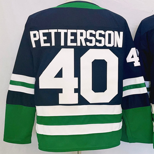 Camisetas de hockey cosidas para hombre 9 J.T. Miller 40 Elias Pettersson 43 Quinn Hughes 6 Brock Boeser 16 Trevor Linden 10 Pavel Bure - Product Image 4