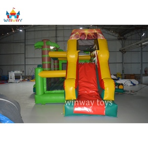 Structure gonflable combinée Winway sur le thème des dinosaures pour enfants, aire de jeux, château gonflable, capacité 500 kg, 5 à 8 enfants, utilisation commerciale en location - Product Image 3