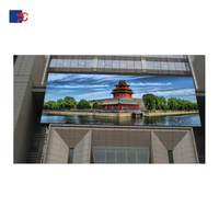 Écran d'affichage vidéo LED SMD RGB extérieur 16:9 pour publicité, luminosité 6000 cd, certifié CE ROHS FCC, garantie 2 ans, P10-P3