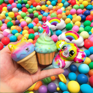New Arrivals HW Model 206501 Teens Collection Anti Stress Squeeze Squishy <b>Plastic</b> Cute Cartoon <b>Animal</b> Ice Cream Slow Rising Toy - Product Image 2