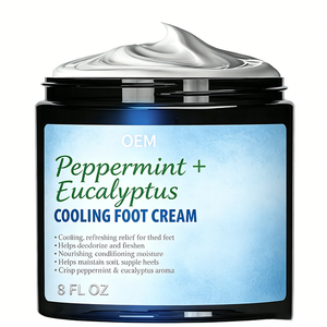 <span class=keywords><strong>Crema</strong></span> Refrescante <span class=keywords><strong>para</strong></span> <span class=keywords><strong>Pies</strong></span> con Menta y Eucalipto, Humectante Nutritivo <span class=keywords><strong>para</strong></span> <span class=keywords><strong>Pies</strong></span> Cansados y Secos, 8 Fl Oz - Product Image 1