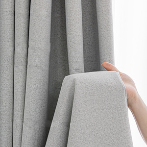 Tissus de rideaux très demandés, de haute qualité, occultants, gris, en rouleaux, pour le salon - Product Image 2