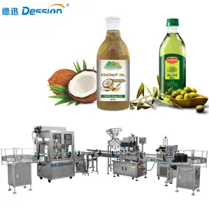 Machine de remplissage automatique de bouteilles d'huile comestible, huile de noix de coco et de sésame, Machine de remplissage de liquide d'huile d'olive