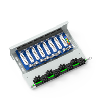 Panneau de brassage FTP modulaire RJ45 1U 8 ports en acier de haute qualité pour câbles réseau Cat5e Cat6 Cat6A, fabriqué en Allemagne