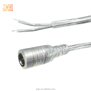 Kabel Konektor DC Berkualitas Tinggi 2 Meter Transparan Tembaga Murni PVC 5521 untuk Lampu Neon Toko Minuman Keras - Product Image 3