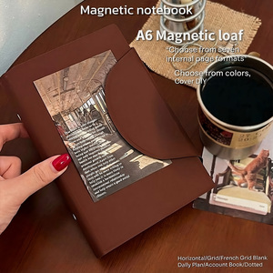 Cuaderno <span class=keywords><strong>de</strong></span> Hojas Sueltas <span class=keywords><strong>de</strong></span> Cuero PU A6, Páginas Interiores Reemplazables, Diario <span class=keywords><strong>de</strong></span> Viaje, Mini Cuaderno, Diario <span class=keywords><strong>de</strong></span> Cuero, Cuadernos y Blocs <span class=keywords><strong>de</strong></span> Notas - Product Image 3