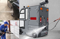 Balayeuse autoportée haute performance de 2100 mm de large, électrique, avec caméra arrière pour le nettoyage de grandes surfaces