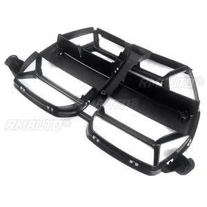 Rejillas Delanteras para BMW G80 G81 M3 G82 G83 M4 2021-2023, Estilo Fibra de Carbono, Color Negro Brillante, Rejilla para Capó con ACC - Product Image 5