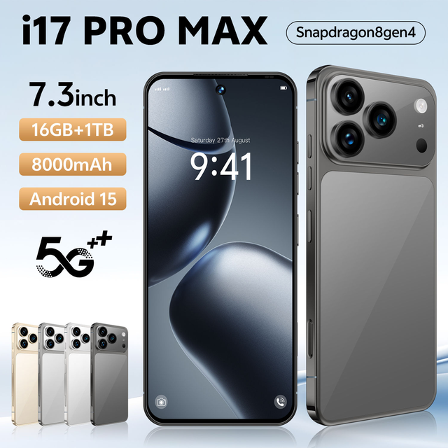 2025 Arrive Now Fast Shipping 17 Pro Max Phone 5.8 Inches I New 17 Pro Max Phone Unlocked 5G Dual Sim 12GB+256GB 12GB+512GB