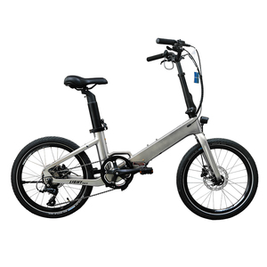 Bicicleta Eléctrica Plegable de Fibra de Carbono de 250w con Batería Oculta, Bicicleta de 20 Pulgadas, 9 Velocidades, Ligera, Bicicleta Eléctrica Plegable de Fibra de Carbono de 250w con Batería Oculta - Product Image 1