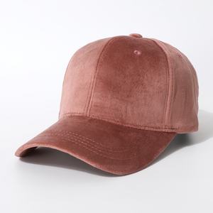 Gorras de Béisbol Retro de Terciopelo Sólido Deportivas al por Mayor para Hombre y Mujer, Gorra Ajustable de Hip Hop para Todas las Estaciones - Product Image 1