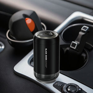 Diffuseur d'aromathérapie en métal, vaporisateur de lumière ambiante moderne de luxe, parfum de <span class=keywords><strong>voiture</strong></span> noir, liquide rechargeable alimenté par USB - Product Image 2