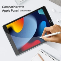 Protection d'écran en verre trempé pour iPad 9e/8e/7e génération 10,2 pouces (2021/2020/2019) – Anti-rayures, installation sans bulles, verre transparent