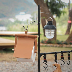 Mini crochet de camping en acier inoxydable antidérapant en forme de S, crochet d'extérieur portable pour suspendre des lampes de tente, noir 14x3cm - Product Image 3