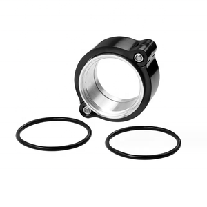 <span class=keywords><strong>2</strong></span>.5 ''3" 3.5 "4" Aluminium Klem Inlaat V-Band + Flens Voor Turbocompressor/Intercooler Pijp Zwart - Product Image 1