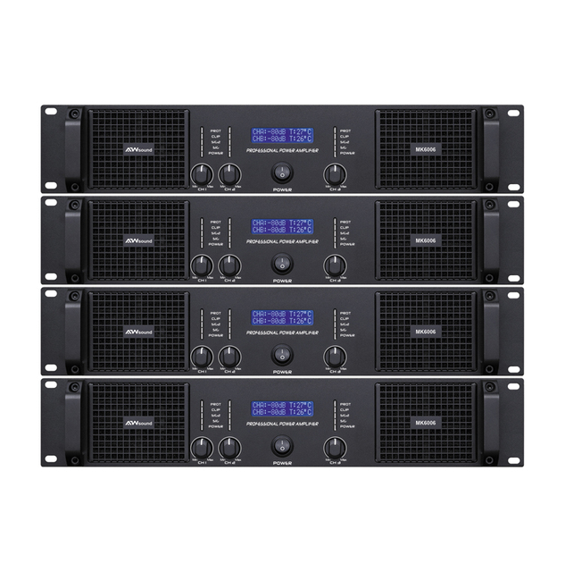 Custom ODM/OEM MK6006 600W 3 Channel Class H 8 Ohms Professional Power Amplifiers pioneer Speaker