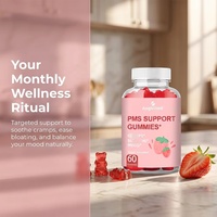 Aeglewell OEM Private Label Hormone Balance PMS Gummies pour les douleurs menstruelles des femmes, compléments alimentaires en gommes pour les troubles du cycle menstruel