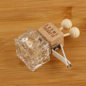 Harga Murah 8ml botol parfum bening tutup kayu penyegar udara penyebar mobil klip ventilasi kosong grosir - Product Image 5