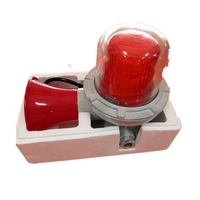 ATEX-sistema de alarma de sirena, luces estroboscópicas y sonoras de color rojo a prueba de explosiones, 180db