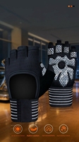 Gants de fitness résistants à l'usure, respirants, pour la musculation, avec support de poignet épais, pour l'entraînement sportif et les exercices avec haltères