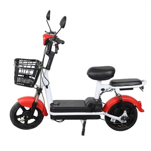 Chinese Factory Sells 14 Inch Electric Scooter 48V 12A Portable Battery Electric <b>Bicycle</b> 350W Adult Electric Bike - Product Image 2