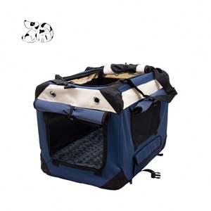Portable Durable Soft Sided Pet <b>Cat</b> Dog <b>Cage</b> Durable Anti Scratch Breathable Mesh Custom Logo Pet Soft Crate - Product Image 1