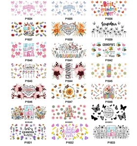 Cadeau Fête des Mères – Transferts UV DTF pour Gobelets, Décalcomanies 3D UV DTF pour Gobelets, Autocollants MAMA MOM UV pour Gobelets 16OZ – Idéal pour les Cadeaux - Product Image 3