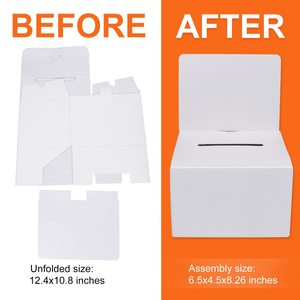 Boîtes à rainurer vierges personnalisables en gros pour les tirages de fête de remise des diplômes, les boîtes de vote, les boîtes à suggestions, les boîtes à dons - Product Image 4